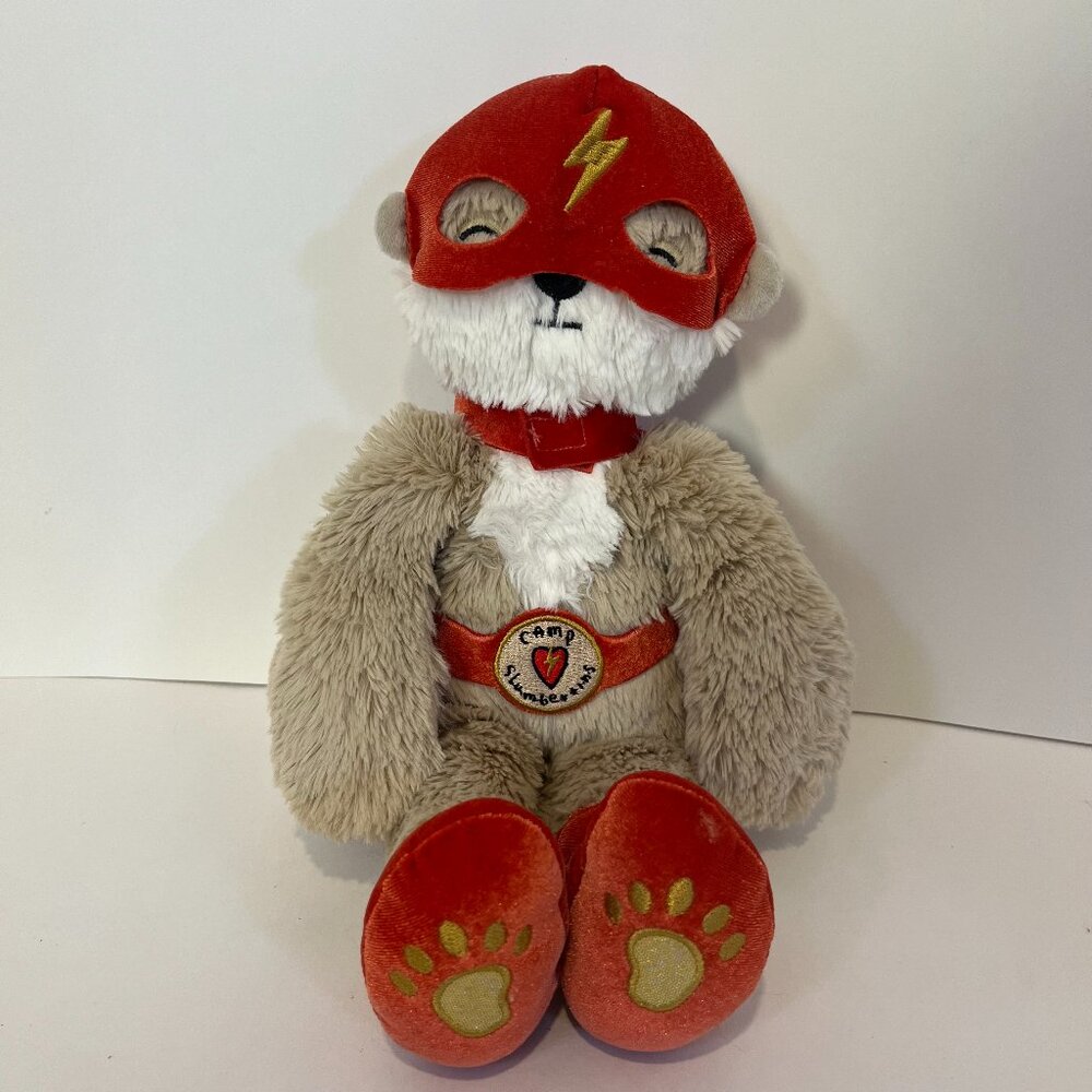 Slumberkins Superhero Otter Cape Camp Special Edition Plush Lovey Animal